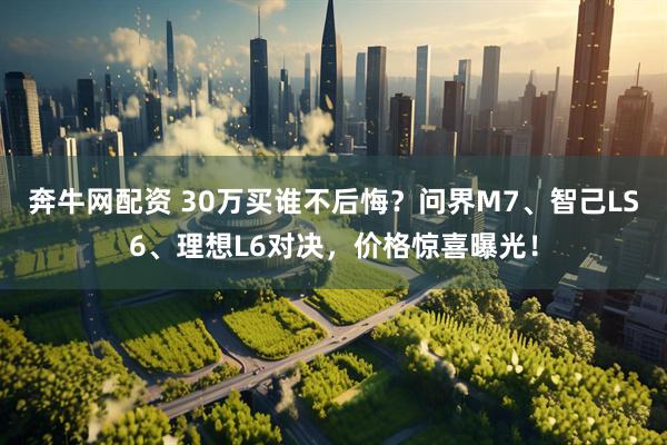 奔牛网配资 30万买谁不后悔?问界M7、智己LS6、理想L6对决,价格惊喜曝光!